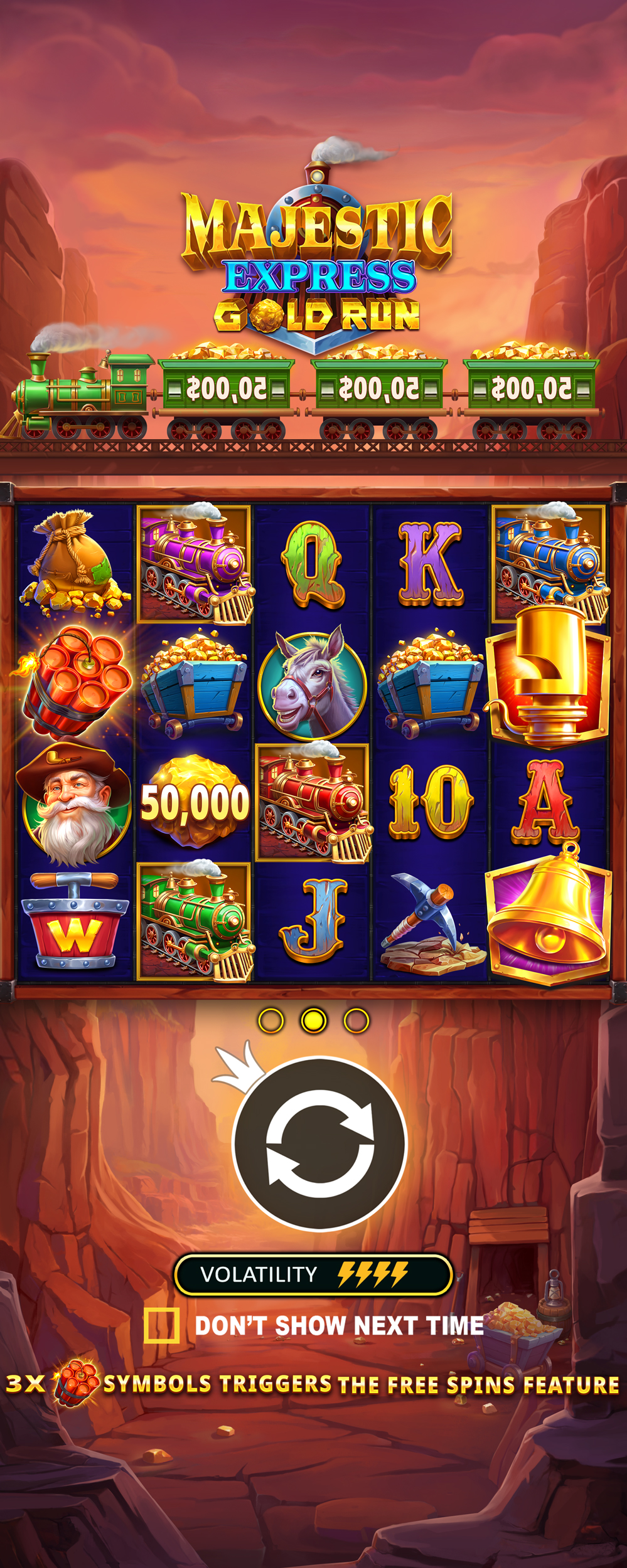 Majestic Express - Gold Run - screenshot with slot description 6